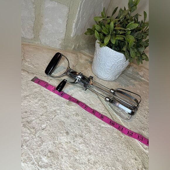 Vintage Stainless Steel ekco Best Hand Held, Manual, Mixer Beater, Made in USA - Picture 5 of 5